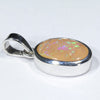 Australian Boulder Opal Silver Pendant with Silver Chain (10.5mm x 7.5mm) Code - Y428