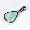 Australian Boulder Opal Silver Pendant with Silver Chain (9.5mm x 8mm) Code - Y429