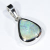 Australian Boulder Opal Silver Pendant with Silver Chain (9.5mm x 8mm) Code - Y429