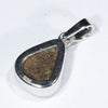 Australian Boulder Opal Silver Pendant with Silver Chain (9.5mm x 8mm) Code - Y429