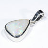Coober Pedy Solid Opal Silver Pendant with Silver Chain (10mm x 8mm) Code - Y445