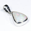 Coober Pedy Solid Opal Silver Pendant with Silver Chain (10mm x 8mm) Code - Y445
