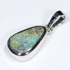Australian Boulder Opal Silver Pendant with Silver Chain (11mm x 7mm) Code - Y431