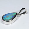 Australian Boulder Opal Silver Pendant with Silver Chain (11mm x 7mm) Code - Y430