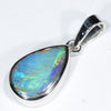 Australian Boulder Opal Silver Pendant with Silver Chain (11mm x 7mm) Code - Y430