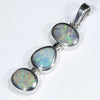 Australian Boulder Opal Silver Pendant with Silver Chain (7mm x 5.5mm) Code - Y448