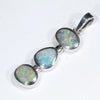 Australian Boulder Opal Silver Pendant with Silver Chain (7mm x 5.5mm) Code - Y448