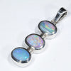 Australian Boulder Opal Silver Pendant with Silver Chain (10.5mm x 7mm) Code - Y466