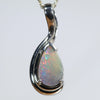 Australian Boulder Opal Silver Pendant with Silver Chain (8mm x 5mm) Code - Y444