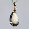 Silver Opal Pendant - Opal Birthstone for October - Australian Opal Shop - Qld