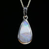 Australian Boulder Opal Silver Pendant with Silver Chain (12.5mm x 7.5mm) Code - Y426