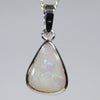 Coober Pedy Solid Opal Silver Pendant with Silver Chain (10mm x 8mm) Code - Y445