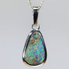 Australian Boulder Opal Silver Pendant with Silver Chain (11mm x 7mm) Code - Y431