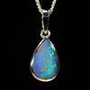 Australian Boulder Opal Silver Pendant with Silver Chain (11mm x 7mm) Code - Y430