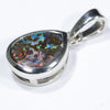 Australian Opal Matrix Silver Pendant with Silver Chain (9mm x 7.2mm)  Code - Y475