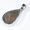 Australian Opal Matrix Silver Pendant with Silver Chain (16mm x 10mm)  Code - Y467