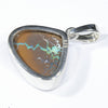 Australian Opal Matrix Silver Pendant with Silver Chain (14.5mm x 11mm)  Code - Y472