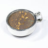Australian Opal Matrix Silver Pendant with Silver Chain (17mm x 16mm)  Code - Y470