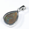 Australian Opal Matrix Silver Pendant with Silver Chain (13.5mm x 10mm)  Code - Y469