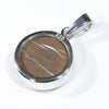 Australian Opal Matrix Silver Pendant with Silver Chain (11mm x 11mm)  Code - Y468