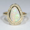 Gold Opal Ring - Anniversary Gift Idea - Australian Opal Shop - Gold Cast - Qld