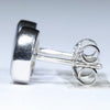 Australian Boulder Opal Silver Earrings (7.5mm x 6mm) Code - V98