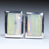 Australian Boulder Opal Silver Earrings (7mm x 5mm) Code - V99