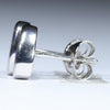 Australian Boulder Opal Silver Earrings (7.5mm x 5mm) Code - V112