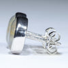 Australian Boulder Opal Silver Earrings (9mm x 9mm) Code - V113