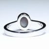 Lightning Ridge Dark Opal White Gold Ring - Size 6.75 US Code - T50
