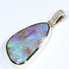 10k Gold - Solid Queensland Pipe Opal - Natural Diamonds