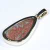 Natural Solid Australian Pipe Opal Gold Pendant (21.5mm x 12mm) Code - Z138