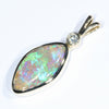 Natural Solid Australian Pipe Opal Gold Pendant (16mm x 9mm) Code - Z161