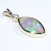 Natural Solid Australian Pipe Opal Gold Pendant (16mm x 9mm) Code - Z161