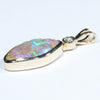 Natural Solid Australian Pipe Opal Gold Pendant (16mm x 9mm) Code - Z161