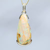 Natural Australian Queensland Pipe Opal Gold and Diamond Pendant