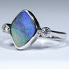 Silver Opal Ring - Opal Birthstone for October - Australian Opal Shop - Qld