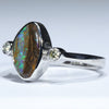 Silver Opal Ring - Opal Birthstone for October - Australian Opal Shop - Qld