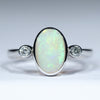 Silver Opal Ring - Australian Opal Shop - 186 Brisbane Rd - Gold Coast - Qld