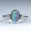 Silver Opal Ring - Australian Opal Shop - 186 Brisbane Rd - Gold Coast - Qld