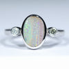 Silver Opal Ring - Australian Opal Shop - 186 Brisbane Rd - Gold Coast - Qld