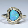 Gold Opal Ring - Opal Birthstone for October - Australian Opal Shop - Qld
