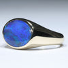 10k Gold - Solid Lightning Ridge Black Opal