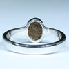 Australian Solid Boulder Opal Silver Ring - Size 6.75 Code CC128
