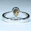 Australian Solid Boulder Opal Silver Ring - Size 7.25 Code CC138