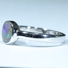 Australian Solid Boulder Opal Silver Ring - Size 6.25 Code CC146