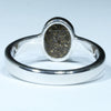Australian Solid Boulder Opal Silver Ring - Size 6.75 Code CC144