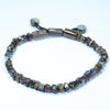 Natural Australian Boulder Opal Matrix Adjustable Bracelet