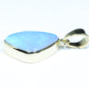 Natural Australian Boulder Opal Gold Pendant (14mm x 11.5mm) Code - AA79