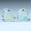 Crystal Opal WhiteGold Earrings